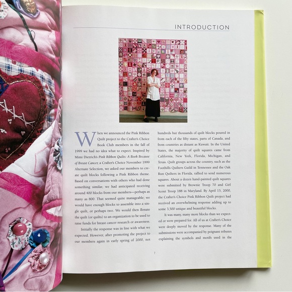 Threaded Together: The Pink Ribbon Quilt Project Hardcover Book 2008 - Picture 5 of 16